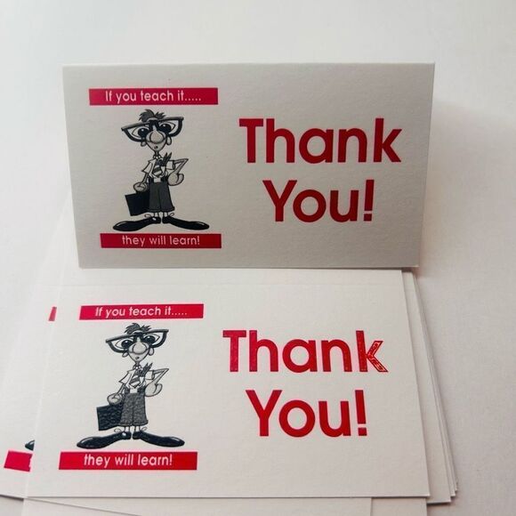 Business Cards Thank you folded kidzcanlearn 800pc - Picture 4 of 5